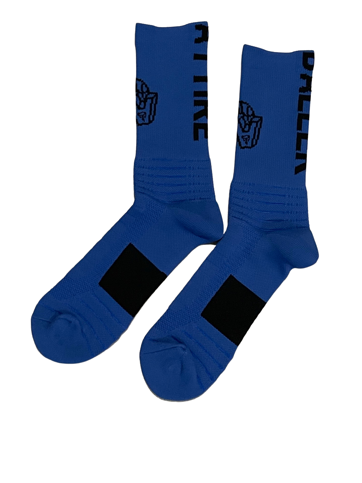 Dri-Fit Baller Attire Sport Socks Blue with Black