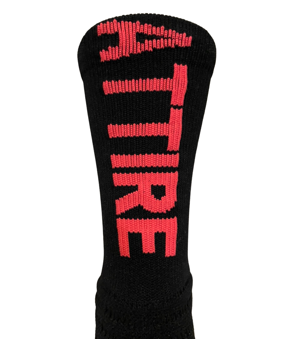 Dri-Fit Baller Attire Sport Socks Black with Pink
